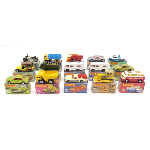 2614 - A COLLECTION OF BOXED LESNEY MATCHBOX SUPERFAST 1-75 SERIES MODEL VEHICLESComprising, 50 Harley Davi... 