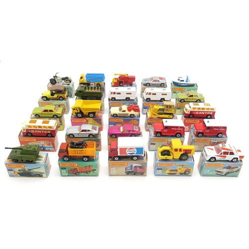 2614 - A COLLECTION OF BOXED LESNEY MATCHBOX SUPERFAST 1-75 SERIES MODEL VEHICLESComprising, 50 Harley Davi... 