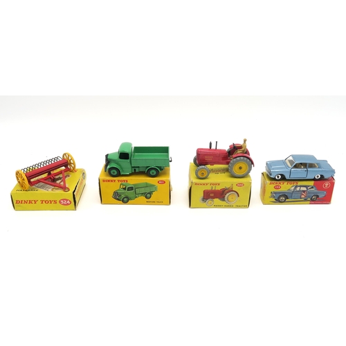 2615A - A COLLECTION OF BOXED DINKY TOYS MODEL VEHICLESComprising 162 Ford Zephyr Saloon (x2: 1 red, 1 blue)... 