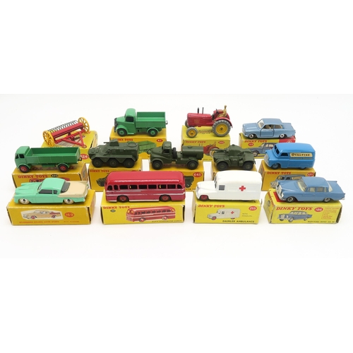 2615A - A COLLECTION OF BOXED DINKY TOYS MODEL VEHICLESComprising 162 Ford Zephyr Saloon (x2: 1 red, 1 blue)... 