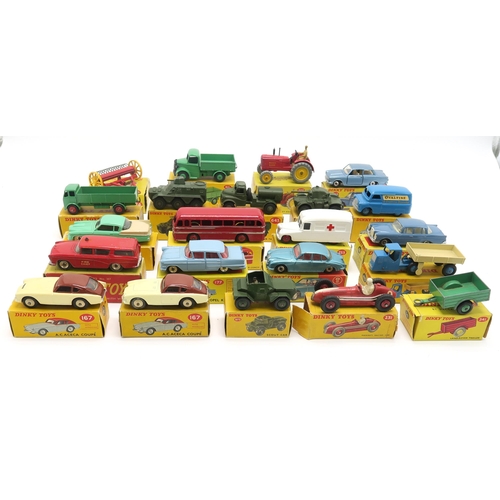 2615A - A COLLECTION OF BOXED DINKY TOYS MODEL VEHICLESComprising 162 Ford Zephyr Saloon (x2: 1 red, 1 blue)... 