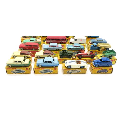 2615A - A COLLECTION OF BOXED DINKY TOYS MODEL VEHICLESComprising 162 Ford Zephyr Saloon (x2: 1 red, 1 blue)... 