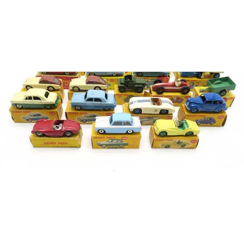 2615A - A COLLECTION OF BOXED DINKY TOYS MODEL VEHICLESComprising 162 Ford Zephyr Saloon (x2: 1 red, 1 blue)... 