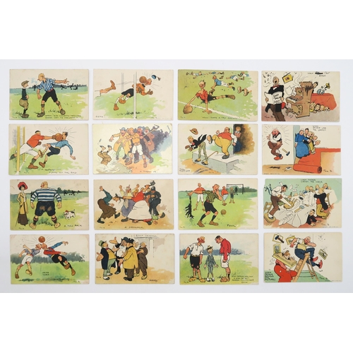 2622 - A COMPREHENSIVE COLLECTION OF EDWARDIAN TOM BROWNE HUMOROUS POSTCARDSContained over two large albums... 