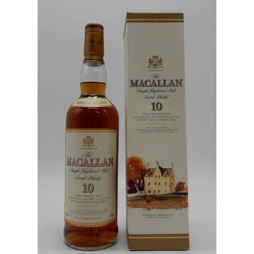 2673 - THE MACALLAN SINGLE HIGHLAND MALT SCOTCH WHISKY 10 YEARS OLD 40% vol 700ml, exclusively matured in s... 