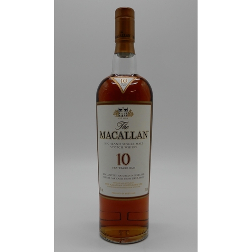 2682 - THE MACALLAN 10 YEARS OLDHighland Single Malt Scotch Whisky, 10 Years Old, Exclusively Matured In Se... 