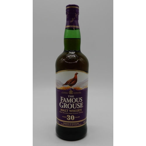 2683 - THE FAMOUS GROUSE 30 YEAR OLD Malt Whisky Aged 30 Years 100% Blended Malt Whisky 43% vol 700ml. In p... 