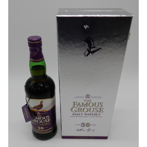 2683 - THE FAMOUS GROUSE 30 YEAR OLD Malt Whisky Aged 30 Years 100% Blended Malt Whisky 43% vol 700ml. In p... 