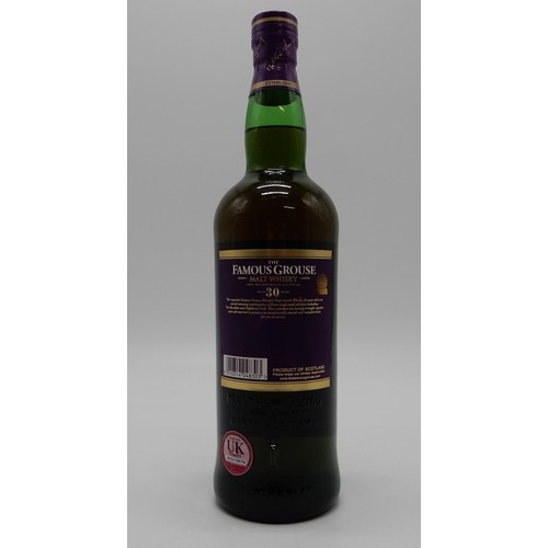 2683 - THE FAMOUS GROUSE 30 YEAR OLD Malt Whisky Aged 30 Years 100% Blended Malt Whisky 43% vol 700ml. In p... 