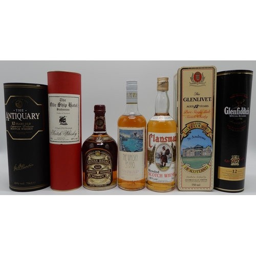 2685 - THE GLENLIVET 12 YEARS OLD Unblended All Malt Scotch Whisky 40% vol 75cl in St Andrews Classic Golf ... 