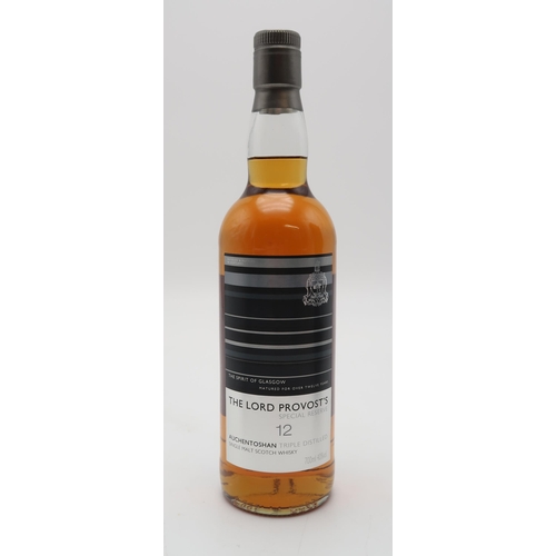 2687 - AUCHENTOSHAN 12 YEARS OLD The Lord Provosts Special Reserve Triple Distilled Single Malt Scotch Whis... 