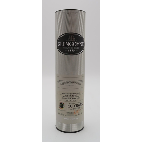 2691 - GLENGOYNE 10 YEARS OLD Highland Single Malt Scotch Whisky Specially Bottled For Milngavie Week 2016 ... 