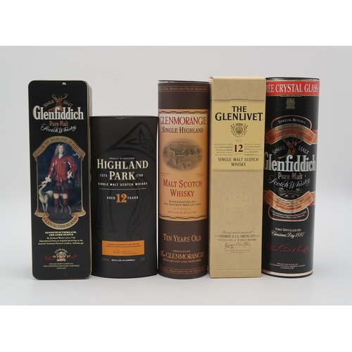 2694 - GLENFIDDICH Clans of the Highlands of Scotland Clan Sutherland 12 Year Old Pure Malt Scotch Whisky 4... 