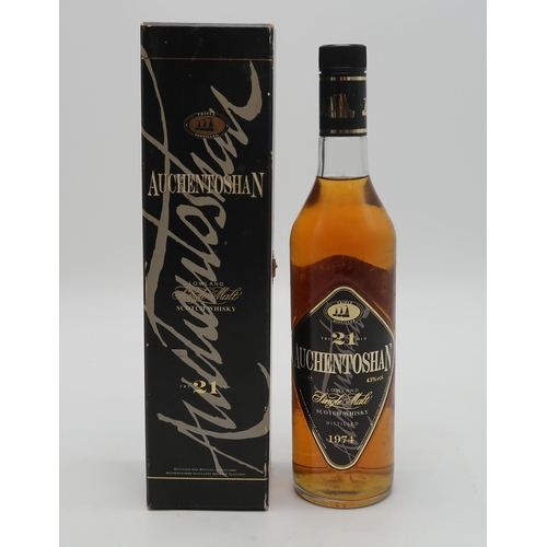 2696 - AUCHENTOSHAN 1974 Triple Distilled 21 Years Old Lowland Single Malt Scotch Whisky 43% vol 70cl... 