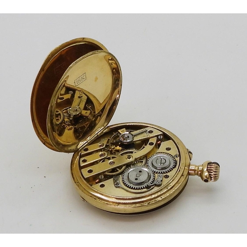 2932 - A GENTS OMEGA & A FOB WATCHThe 9ct gold gents Omega wristwatch has a cream dial with a cross hai... 