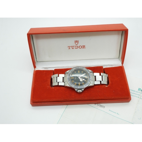 2936 - A TUDOR OYSTER SNOWFLAKE PRINCE SUBMARINERin stainless steel, with a black dial, baton and chevron n... 