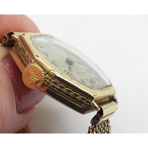 2941 - TWO VINTAGE ROLEXESa ladies Rolex precision with an 18ct gold case, Swiss hallmarks, and stamped wit... 