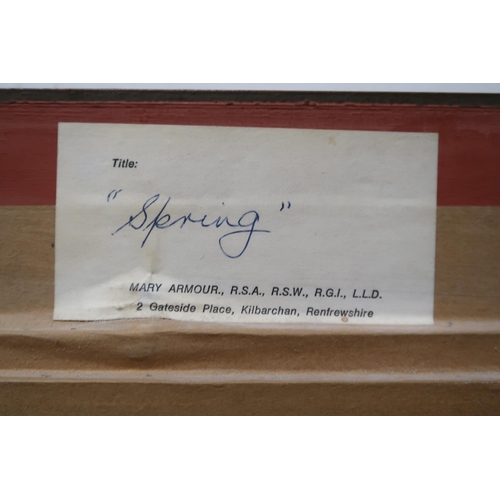 2982 - *WITHDRAWN* MARY ARMOUR RSA RSW (SCOTTISH 1902-2000)SPRINGOil on canvas, signed lower right, dated 1... 