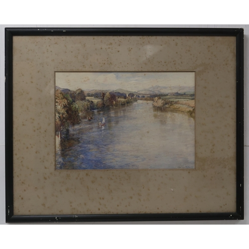 2989 - SAMUEL JOHN LAMORNA BIRCH RA RWS RWA (BRITISH 1869-1955)THE RIVER LUNE FROM THE AQUEDUCT LANCASTERWa... 