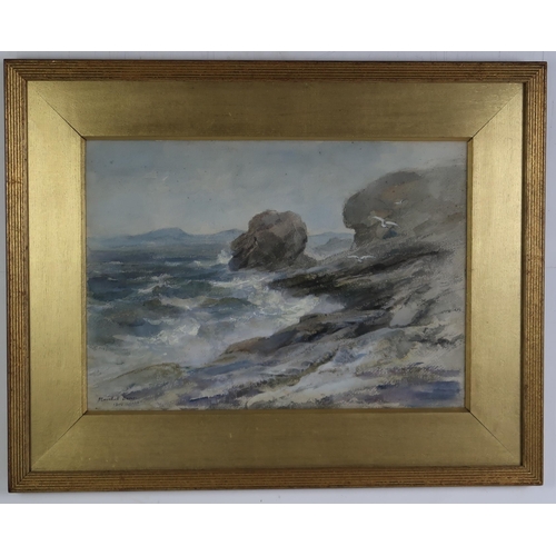 2990 - WILLIAM MARSHALL BROWN RSA RSW (SCOTTISH 1863-1936)ON THE SEA SHORE, ABERDOURWatercolour, signed low... 