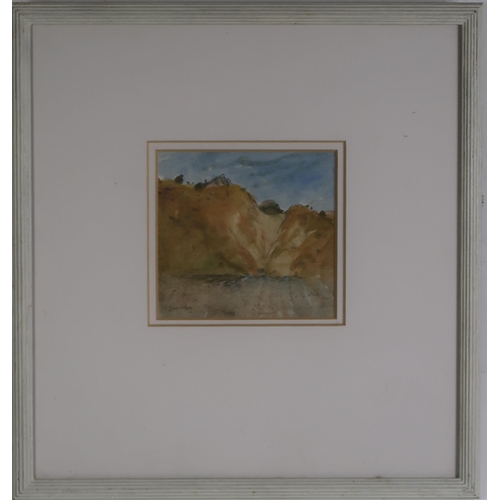 3001 - DAVID DONALDSON RSA RP LLD (SCOTTISH 1916-1996) HILLSIDE Watercolour, signed lower left, 1... 