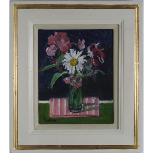 3004 - DELNY GOALEN (SCOTTISH 1932-2023) GARDEN POSY Oil on canvas, signed lower left, 28.5 x 22.5cm (11.25... 