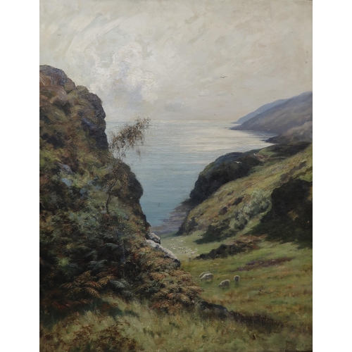 3034 - JOHN A HENDERSON TARBET (SCOTTISH C1865-1937)SEPTEMBER MORNING LOCH FYNE Oil on canvas, signed lower... 