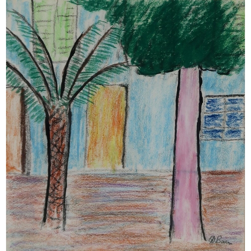 3042 - DONALD BAIN (SCOTTISH 1904-1979)TREES, ST. PAULInk and crayon, signed lower right, 30.5 x 29cm (12 x... 