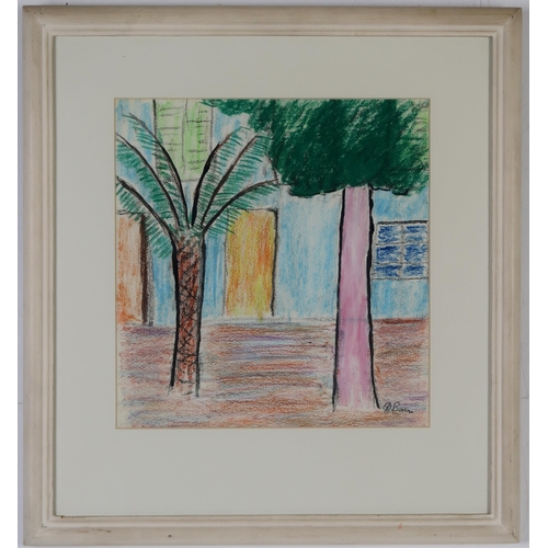 3042 - DONALD BAIN (SCOTTISH 1904-1979)TREES, ST. PAULInk and crayon, signed lower right, 30.5 x 29cm (12 x... 