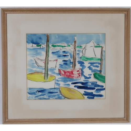 3043 - DONALD BAIN (SCOTTISH 1904-1979)COLLIOUR(E)Conte and watercolour, signed lower right, inscribed and ... 