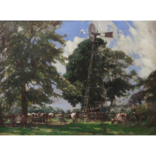 3051 - JAMES HAMILTON MACKENZIE ARSA RSW ARE (SCOTTISH 1875-1926)SUMMER PASTUREOil on canvas, signed lower ... 