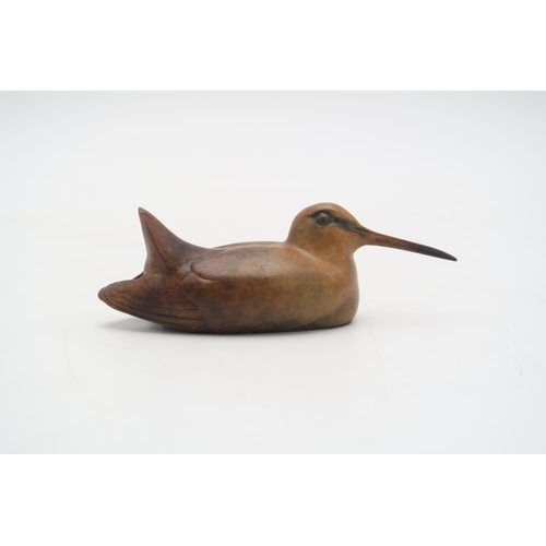 3058 - DAVID MEREDITH (BRITISH B.1973)WOODCOCKBronze, brown and gold patina, 10cm long... 