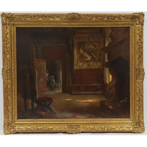 3066 - CHARLES HODGE MACKIE RSA RSW PSSA (SCOTTISH 1862-1920)TINTORETTO ROOM, DUCAL PALACE, VENICEOil on pa... 