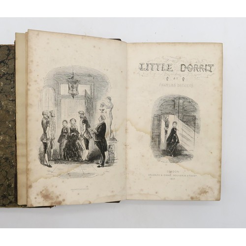 2513 - DICKENS, CHARLES LITTLE DORRITBrowne, Hablot K. (illus.) Bradbury & Evans (pub.), London, 1857, ... 