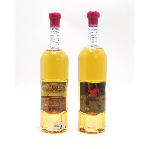 2680B - RANGERS FOOTBALL CLUB Pure Malt Scotch Whisky In A Hand Made Glass Bottle Distilled And Hand Fi... 