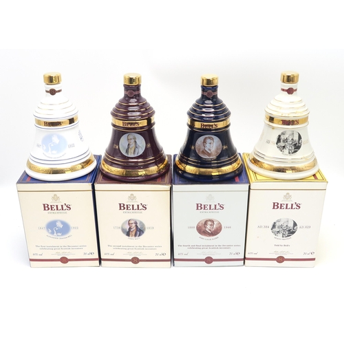 2681B - SCOTCH WHISKY Various Novelty Miniatures And Empty Bell's Whisky Decanters, Black & White domino... 