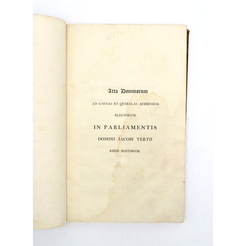 2502 - THE ACTS OF THE PARLIAMENTS OF SCOTLANDEight substantial demy folio volumes comprisingRegistrum Magn... 