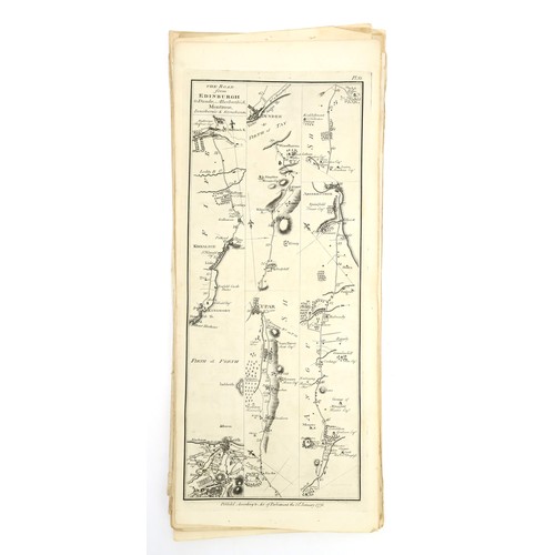 2501 - TAYLOR, GEORGE & SKINNER, ANDREW (CART.) SURVEY AND MAPS OF THE ROADS OF NORTH BRITAIN OR SCOTLA... 