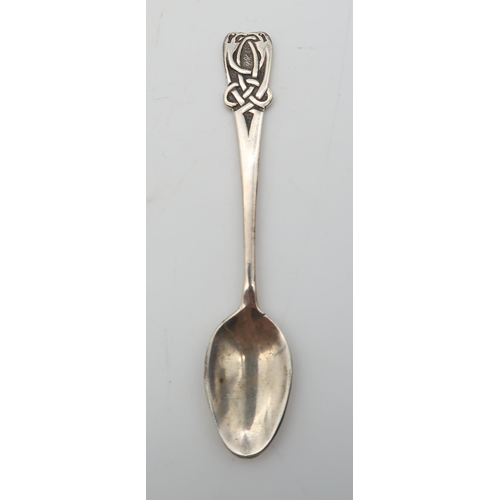 376 - A collection of silver flatware including a Scottish Provincial silver pointed-end tea spoon, a John... 