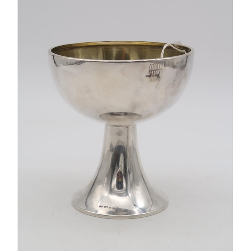 390 - A Swedish silver chalice, Stockholm, possibly by Karefelt H, of simplistic form, with a spreading fo... 