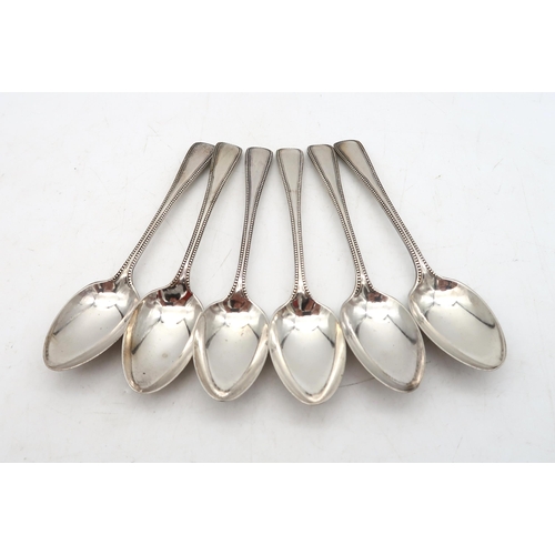 399 - A set of Victorian Provincial silver tea spoons, by Josiah Williams & Co, Exeter 1877, in the Ol... 