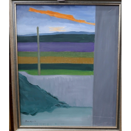 1001 - THORA CLYNE (SCOTTISH 1937-2020) WILDCARD ARTISTS, WINDERMERE Oil on canvas, signed lower right, 59 ... 