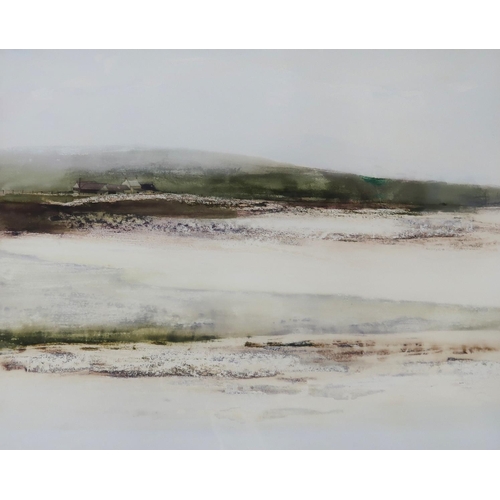 989 - WILLIAM WRIGHT (SCOTTISH 1931-2016) SHORE FARM, GLENBARR, KYNTYRE Watercolour, 48 x 60cm&n... 