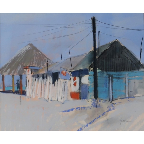 997 - ANNE GORDON (SCOTTISH b.1941) THE COLA SHACK Watercolour, signed lower right, 30 x 36cm&nb... 