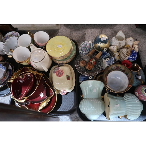 206 - A collection of decorative ceramics including Carlton Ware, teawares etc