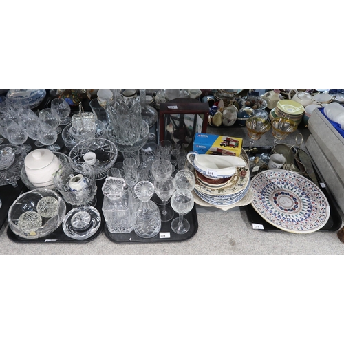 208 - A collection of decorative ceramics and glass etc