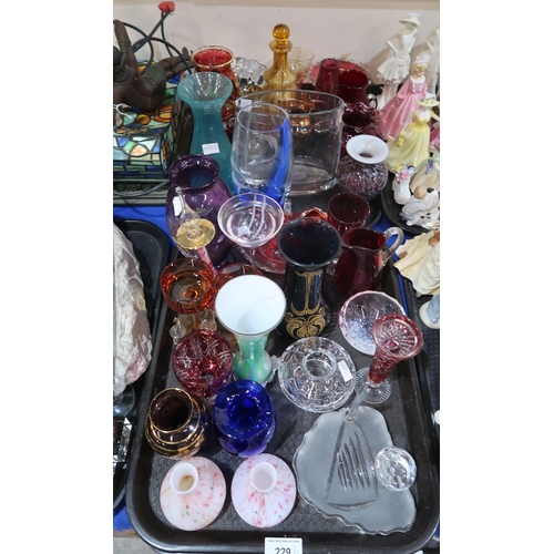 229 - A collection of assorted glass including Stuart, Caithness Art Nouveau, art glass etc