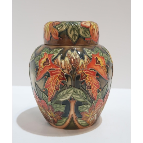 270 - A Moorcroft Flame of the Forest ginger jar