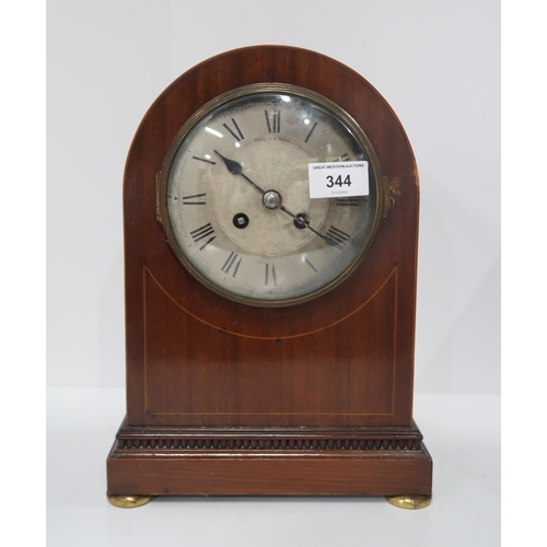 344 - A Mappin and Webb retailed French mantle clock