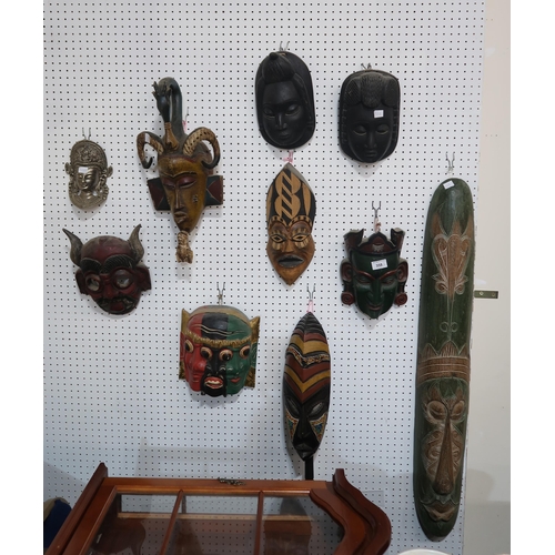 358 - A collection of assorted tribal and other masks